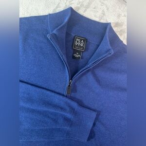 Jos A Bank Sweater Mens 2XL 1/4 Zip Pullover‎ Traveler Pima Cotton Lightweight